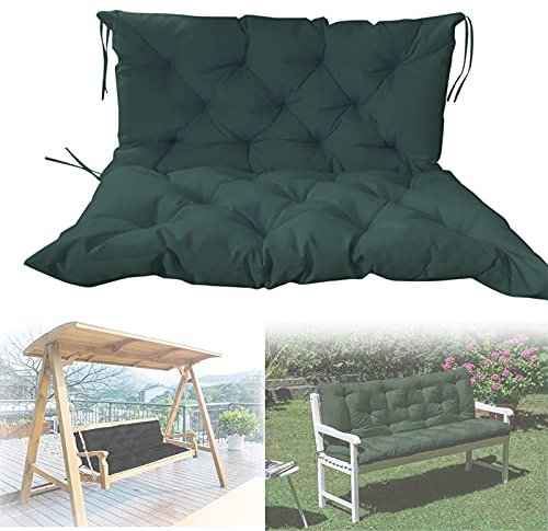 Outdoor-Bank mit Rückenlehne, 3-Sitzer, Gartenstuhl, weich, bequem, Bankpolster für Terrassenmöbel, Liege, Sitzmatte