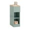 SoBuy Mesita de Noche Estrecha con cajón y 2 Estante Mesa Auxiliar mesilla de Noche para Dormitorio y Sala de Estar Verde Ancho 35 x Profundidad 20 x Alto 61 cm FBT111-GR