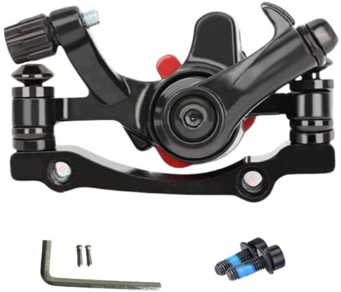 GUOFANG Bicycle Disc Mechanical Brake Calipers Universal front and rear disc brakes Wear-resistant disc brakes Suitable for most standard mountain bikes Road bikes (Black - Front)