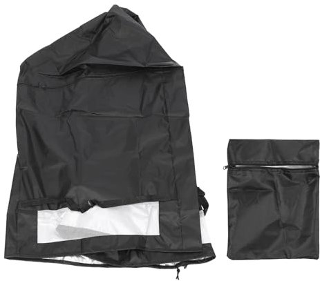 Cubierta del Congelador del Cofre con Cremalleras, 420d Oxford Protector para el Refrigerador Al Aire Libre Cubierta de Polvo con Cordero a Prueba de Viento para Exteriores Al