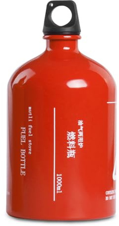 Botella de combustible vacía de 1000 ml para gasolina, queroseno, alcohol, gasolina, camping, estufa, botella de combustible