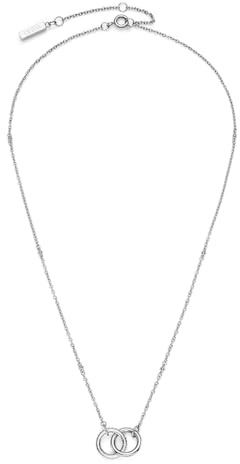 Olivia Burton Women's INFINITE Collection Bracelet, Necklace or Earrings in Stainless Steel with Intertwined Rings