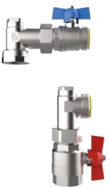 Buderus Kugelhahnset V1 2x Kugelhähne 1'' vertikale Ausführung