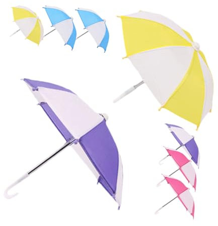 BESPORTBLE 8 Stück Miniatur-puppenschirme – Mini-Regen- Und Sonnenschirme Für Puppenhaus-Dekoration, Fotografie-Requisiten, Heimdekoration