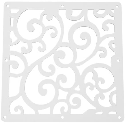 24pcs DIY Raumteiler Bildschirm, Hängeleinwand Wandaufkleber Studieren Sitzecke Raumteiler Trennwand, weißmit Ranken-Relief, für Wohnzimmern, Fenstern