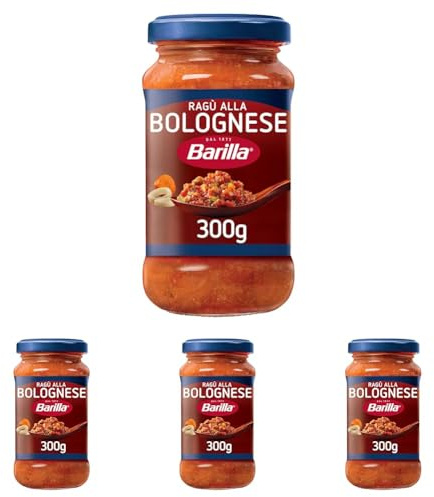 Barilla Sugo Ragù alla Bolognese, Salsa Pronta al Pomodoro Italiano e Carne Selezionata Senza Glutine, Sugo Pronto, Confezione da 1200g