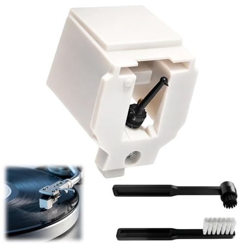 Replacement Stylus For Audio Technica Stylus,Record Player Needle Replacement With Cleaning Brush,Vinyl Phonograph Turntable Stylusreplacement,Compatible With Audio-Technica Lp60xbt Ect