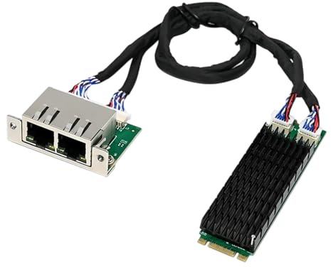 Limtula Professionelle Zwei Port Gigabit Netzwerkschnittstellenkarte mit redundanten Backups B+M Keys Installation Zwei Gigabit Ethernet Karte