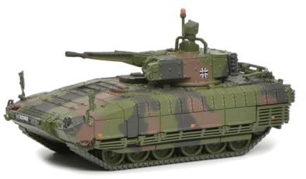 Schuco 1:87 SPZ Puma BW Camo - Hochwertiges Diecast Modell im Maßstab 1:87, Modellauto, 1:87, Militär, Sammlermodell, Diorama