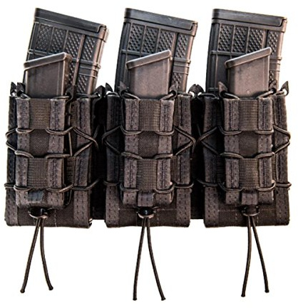 Alta velocita Gear Molle Double Decker Taco Shingle 3 custodie per Fucile Pistola Uomo