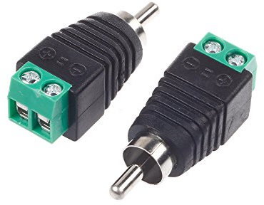 GAOHOU 1 paire de câbles d'enceintes vers connecteur RCA mâle femelleJack plug