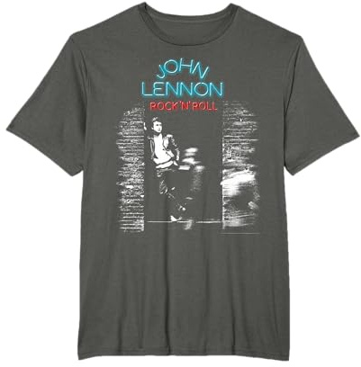 John Lennon - Rock'n'Roll T-Shirt für Erwachsene, Unisex, Schwarz, S