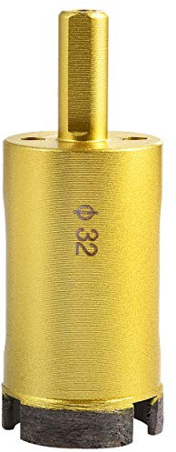 KATUR 32mm Dia Diamond Hole Saw Diamond Core Drill Bit, Masonry Hole Saw Porcelain Tile Hole Cutter for Marble, Glass, Slate, Ceramic, Granite, Quartz Gemstone