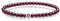 J.Endéar Partnerarmband, Armband mit Buchstaben Edelstein Armband, 5mm Red Natural Granat Freundschaft Armband, Silber Buchstabe Elastische Perlen Armbänder