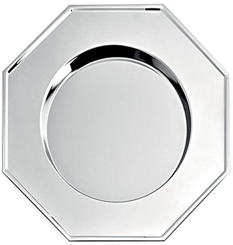 SILBERKANNE Platzteller 30 cm achteckig Premium Silber Plated edel versilbert in Top Vearbeitung