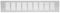 20x3 inch / 500x80mm White Kitchen Worktop / Plinth Heat Vent Grill Aluminium