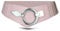 Vanessa & Melissa Elastischer Damen Taillengürtel, ca. 6 cm breiter Hüftgürtel mit silberner Ring-Schließe, Stretchgürtel (75 cm (für Taillenweite 75-90 cm), Rosa)