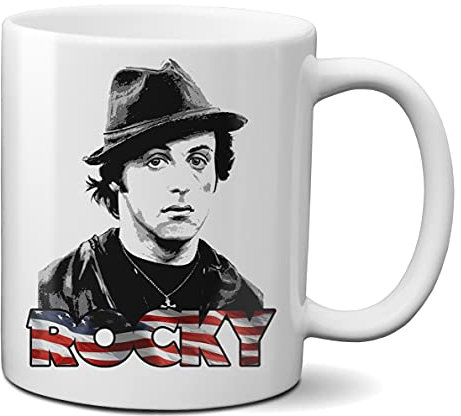 Mugtime (TM) - Rocky Balboa Classic Tea Coffee Mug Cup Ceramic 330ml 11oz