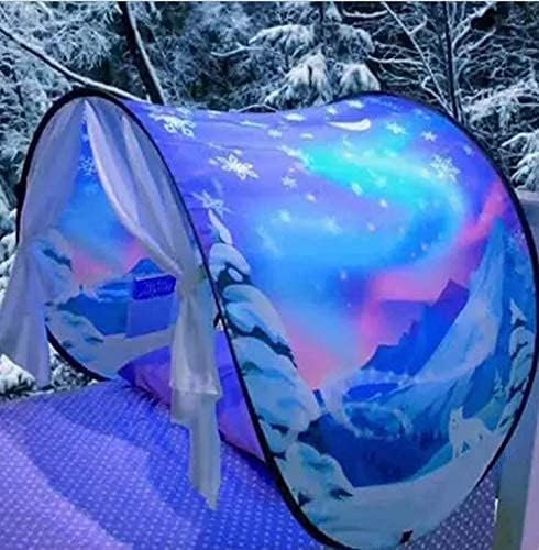 Schlafzelte Fantasy Fun Faltbar Play Pop up Outdoor Indoor Dream Twin Size für Jungen & Mädchen, Kinderzelte Spielhaus, Weihnachten Geburtstag Geschenke (Winter-Wunderland)
