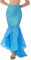 TiaoBug Damen Meerjungfrau Rock Pailletten Röcke Bodenlang Maxirock Kostüm Meerjungfrauenschwanz zum Karneval Fasching Motto Party Outfits Blau M