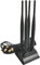 B16DS Doppelfrequenz WiFi Antenne 2.4G/5.8G – 4X 6dBi MIMO Omnidirektional mit 3m Kabel, SMA Adapter und Magnetstandfuß – Signalverstärker für PCIe Netzwerkkarten und Router