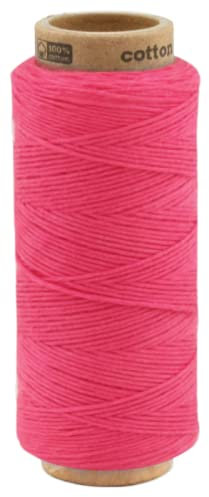 100 Meter Baumwollkordel 1,0 mm, Makramee Garn, Kordel für DIY Handwerk, Schnur Baumwolle Bindfaden Bäckergarn Geschenkband (0060 - Bubblegum)