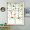 Devola Landhausstil Raffrollo Schmetterlings-Motiven Raffgardinen transparent Voile Vorhänge Küche Faltvorhang Modern Rollo mit Kordelzug Heimdekoration Fensterschal BxH 140x140cm Weiß 1er Pack