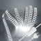 5m Actualizado 220V 2835 Tira LED con Interruptor, 276 LEDs/m Luces Blanco frio, IP67 Impermeable, Escalera de Techo Blancas Tira de LED Cocina Lights Cable Luces LED Blanco calido (1M, Blanco)