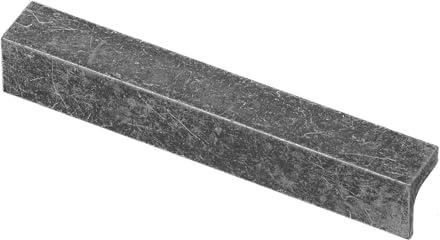 Decoranddecor Napa Modern L-Shaped Cabinet Pull Handles, Premium Zinc Architectural Hardware for Kitchen Drawers and Cupboards, Sleek Minimalist Design 160mm Hole Centres - Antique Silver