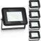 Ikodm Lot de 5 spots LED d'extérieur 20 W 6000 K blanc lumière du jour LED 1700 lm super lumineux étanche pour jardin, garage, terrain de sport, mariage