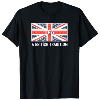 Cup Of Tea Shirt British Flag Union Jack Tea Time England UK T-Shirt