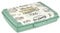 keeeper Práctica caja para comida, Panera/Fiambrera, 17 x 13 x 3,5 cm, Diseño Sándwich, Carla Mini, Verde Nordic