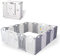 Gupamiga Laufstall Baby Laufgitter Baby 195 x 190 Sicherheits-Aktivitätszentrum 18 Paneele PLP-WL007-18
