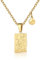 RIXERKOC Sternzeichen-Halskette für Frauen Konstellation Tarot-Karten-Anhänger Doppelseitig 18K Gold Edelstahl Sternzeichen-Schmuck Geschenke für Mädchen (Sagittarius)