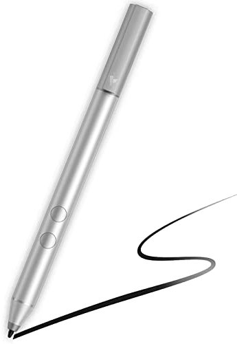 MPP 1.51 Pen for PCs with Select HP Laptop Models,Microsoft Pen Protocol (MPP) Supported Devices,1024 Pressure, with AAAA Battery(Silver)