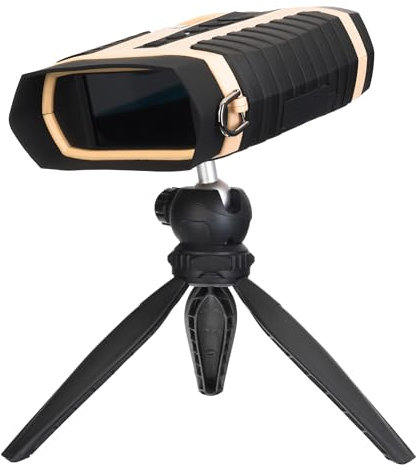 Levenhuk Atom DNB300 Digitales Tag- und Nachtsichtgerät Binokular mit 1- bis 8-Facher Vergrößerung, Infrarot-Beleuchtung, Wiederaufladbarem Akku und Tischstativ