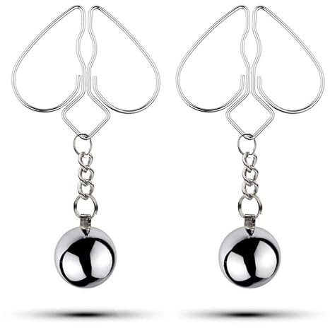 ALMYMM Nippelklemmen Brustwarzen Nipple mit Kette Clamps Sex klemmen Extra Stark Brust Stimulator Erotik SM BDSM Fetisch Nippelkett Sexspielzeug Für Frauen Männer (Stil 29)