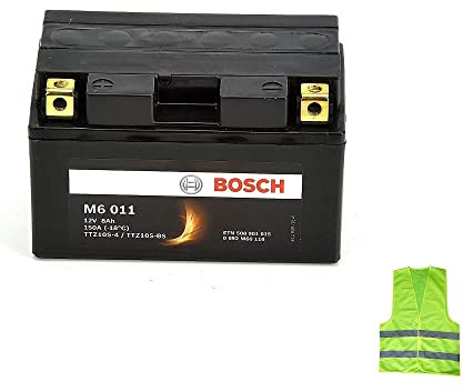 Kompatibel mit Yamaha MT-07 Tracer (MTT690) 700 ab Baujahr 2016 bis 2017 Bosch YTZ10S-BS YTZ10S-4 M60110 Bereit zum Aufladen von Batterien 8 AH Ampere 12 Volt 150 x 87 x 93 mm