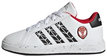 Adidas Shoes - Low (Non Football) Grand Court Spider-Man K, FTWR White/Core Black/Better Scarlet, IG7169, 6-