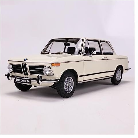RSFIL 1:24 for BMW 2002 Ti Classic Car Legierung Druckguss Modellauto Sammlung Auto, Auto Kunst Ornament Spielzeugauto (Color : White)