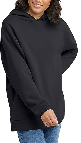 Hanes Women's EcoSmart Fleece Hoodie, Cotton Sweatshirt for Women, Kanga Pocket