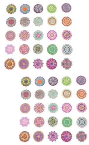 Gatuida 4 Sets Laptop-aufkleber-set Cartoon-aufkleber-pack Mandala-druck- Für Notebook Koffer Dekorative