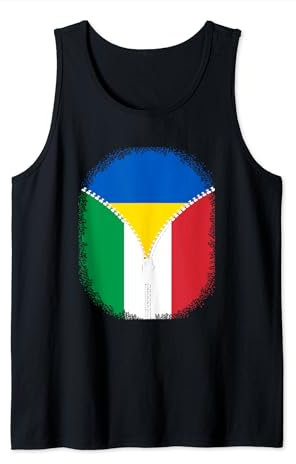 Ucraina Italia Bandiera Ucraina Italiano Cerniera Canotta