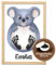 Baby Fussabdruck Set Bild mit Koala Motiv – Süßes Baby Geschenk & Kinderzimmer Deko – Personalisiertes Baby Abdruckset ist perfekt als Personalisierte Geschenke Baby – Rahmen & Farbe Optional