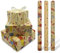3 Rollen Geschenkpapier aus Kraftpapier, 16,9 Zoll x 10 Fuß Geburtstagsgeschenkpapierrolle, geeignet für Geburtstage, Partys, Hochzeiten, Babypartys, Festgeschenkdekorationen