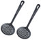 Westmark 2 espumaderas/cucharones/coladores Gentle – ideal para desnatar/gotear y retirar de la sartén o olla, longitud 32,2 cm, – negro, 285022E3