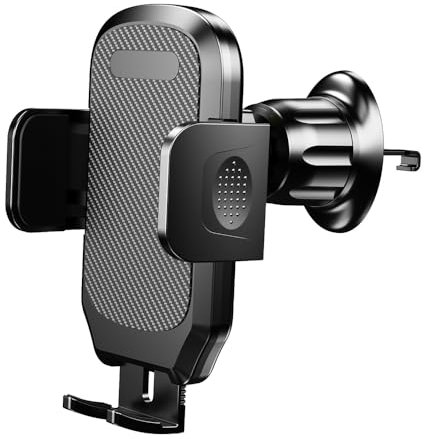 LyTTuu Car Phone Cradles for KIA Telluride Tonic Venga Visto XCeed,Cell Phone Holder Vent Phone Mount Charger One Hand Operation 360° Rotation Adjustable Accessories,Carbon fiber