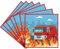 MORAINJAY Feuerwehrauto Geburtstag Servietten, 20Stück Feuerwehrmann Party Servietten Tischdeko, Papierservietten Paper Napkins, Kindergeburtstag Party Zubehör für Kindergeburtstag Deko Tischserviette