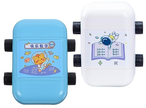 KALLORY 2St Mathe-Rollstempel Mathematik-Teststempel für Kinder Mathe-Rolle schöne Matherolle math roller stamp matheroller stempel mathestempel Mathe-Zubehör kleiner Rollenstempel Plastik