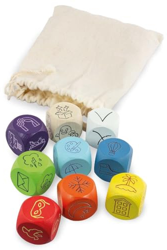 Vemkel Lernbrettspiel Erzähl Mir eine Geschichte, Spiele ab 3 Jahren, Holz Brettspiele für Kinder 4, 5, 6, 7, 8 Jahre, Lernspiele ab 3 Jahre, Vorschule Spiele, Holzspiele für Kleinkinder